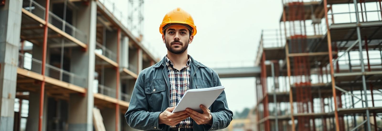 Karim Gribaa sur un chantier — architecte et expert bâtiment en intervention